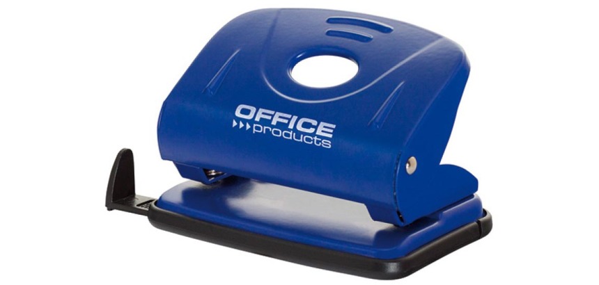OFFICE products perforateur, 25 feuilles, en métal, bleu