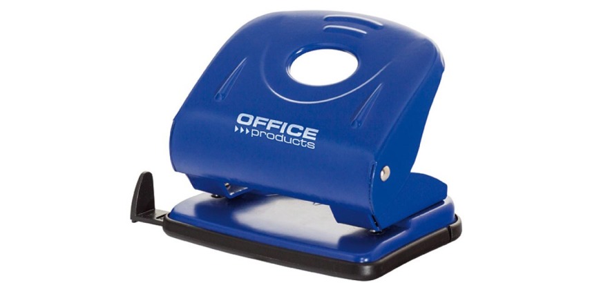 OFFICE Produkte Locher, 30 Blatt, aus Metall, blau