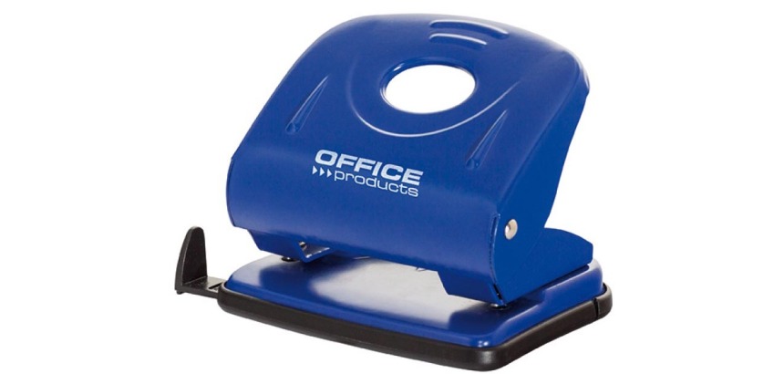OFFICE products perforateur, 30 feuilles, en métal, bleu