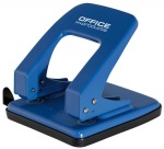 OFFICE products hole punch, 40 sheets, metal, blue