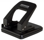 OFFICE products hole punch, 40 sheets, metal, black