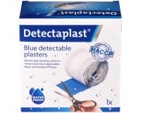 Waterafstotende blauwe pleister Detectaplast 6cmx5m