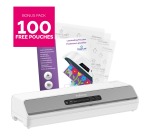 Fellowes machine à plastifier Amaris pour ft A3 + Bonus Pack de 100 pochettes (ft A4, 80 microns)
