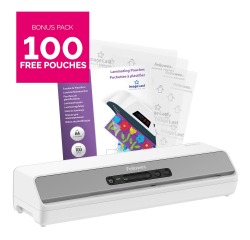 Fellowes Amaris laminator for A3 + Bonus Pack of 100 pouches (A4, 80 microns)