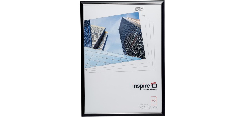 Inspire für Business Bilderrahmen Easyloader, schwarz, Größe A3