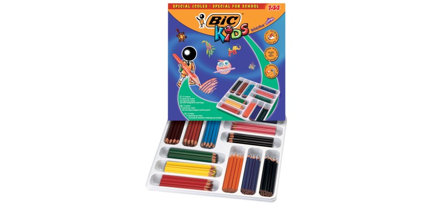 Bic Kids crayon de couleur Ecolutions Evolution 144 crayons (classpack)