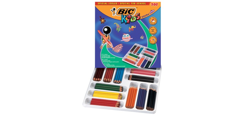 Bic Kids crayon de couleur Ecolutions Evolution 144 crayons (classpack)