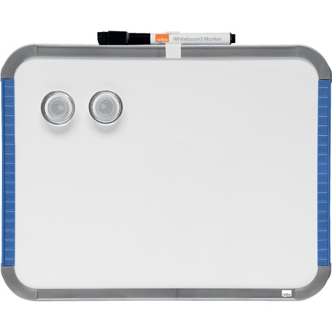 Nobo Slimline mini magnetisch whiteboard, staal, ft 22 x 28 cm