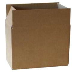 Boîte d'expédition, cannelure simple, 3 mm, brun, ft 230 x 130 x 160 mm