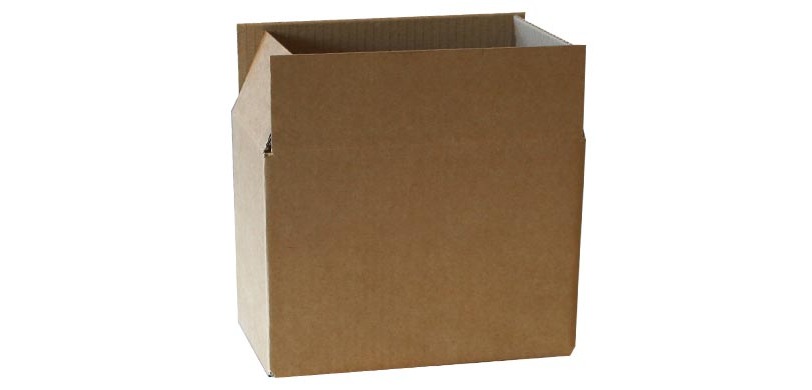 Boîte d'expédition, cannelure simple, 3 mm, brun, ft 230 x 130 x 160 mm