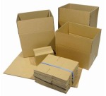 Shipping box, single wall, 3 mm, brown, dimensions 150 x 110 x 110 mm