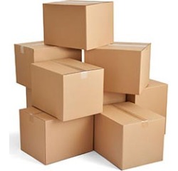 Boîte d'expédition, cannelure simple, 3 mm, brun, ft 340 x 280 x 60 mm