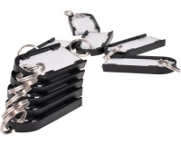 Sleutellabel Pavo magnetisch 10 stuks zwart