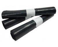 Sac à ordures, ft 60 x 80 cm, gris, HDPE, 25 x rouleau de 25 pièces