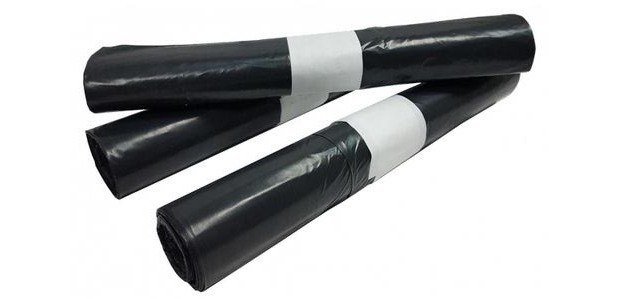 Sac à ordures, ft 60 x 80 cm, gris, HDPE, 25 x rouleau de 25 pièces