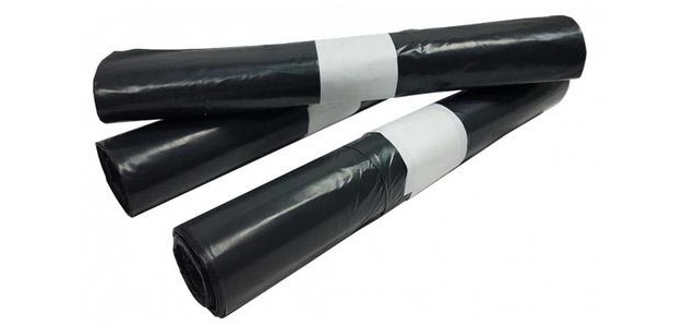 Sac à ordures, ft 60 x 80 cm, gris, HDPE, 25 x rouleau de 25 pièces