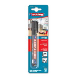 edding whiteboardmarker 360 zwart, op blister