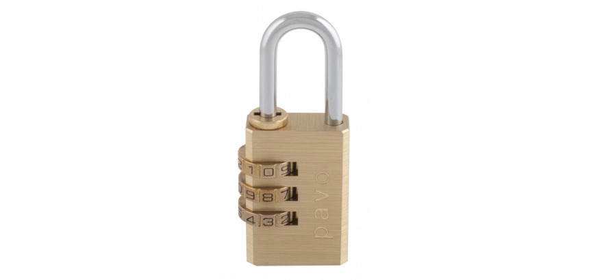 Pavo combination padlock 41x28x12mm