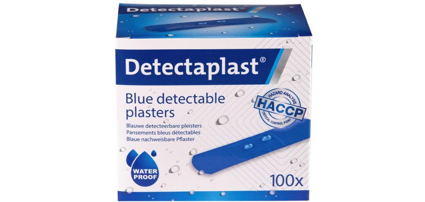 Waterafstotende blauwe pleister Detectaplast 19x72mm 100 stuks