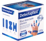 Elastische blauwe textielpleister Detectaplast assorti 100 stuks