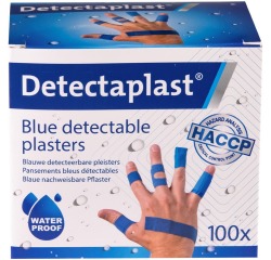 Detectaplast Assorted Blue Waterproof Bandages 100 Pieces
