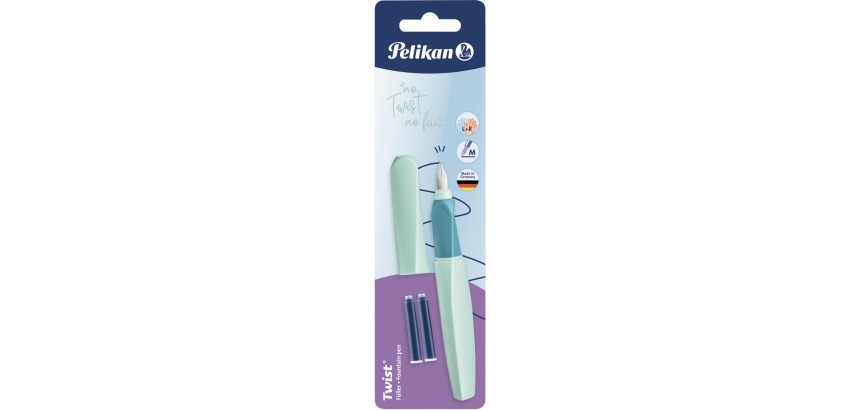 Pelikan Twist stylo plume, sous blister, vert (Neo Mint)