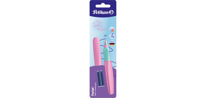 Pelikan Twist vulpen, op blister, lila (Sweet Lilac)