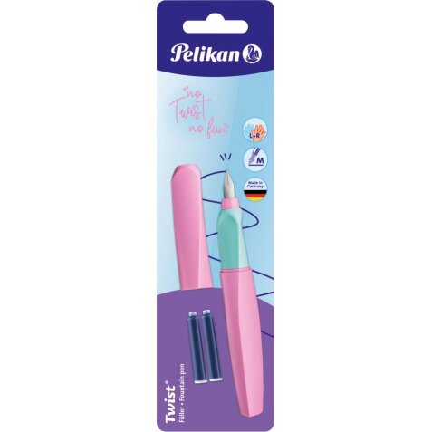 Pelikan Twist vulpen, op blister, lila (Sweet Lilac)