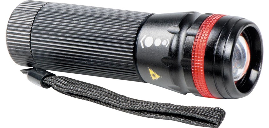 Lampe de poche MAULeos LED 10,5cm portée 150m 3W