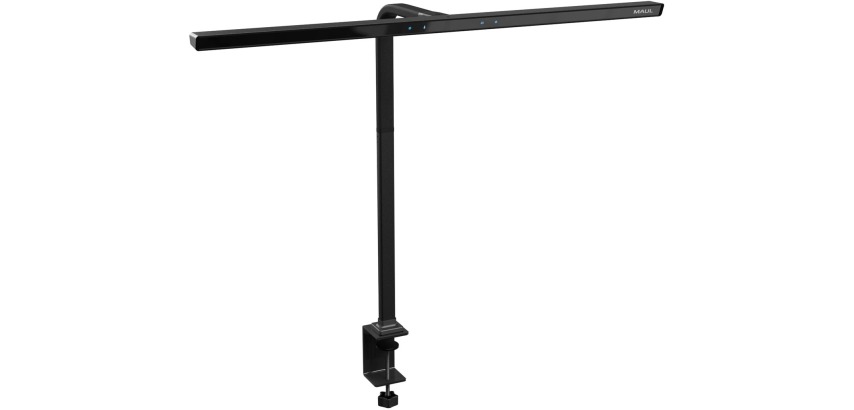 MAUL luminaire de bureau Gate, LED, dimable, avec pince de table, noir