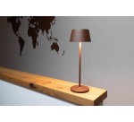 Lampe de table MAULnina LED batterie rechargeable dimmable marron