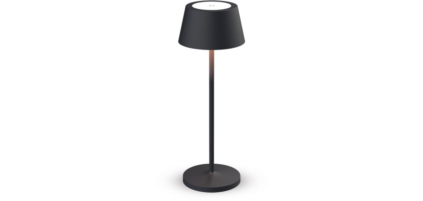 Wiederaufladbare, dimmbare LED-Tischlampe MAULnina Batterie Anthrazit