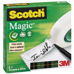 Scotch plakband Magic  Tape ft 12 mm x 33 m