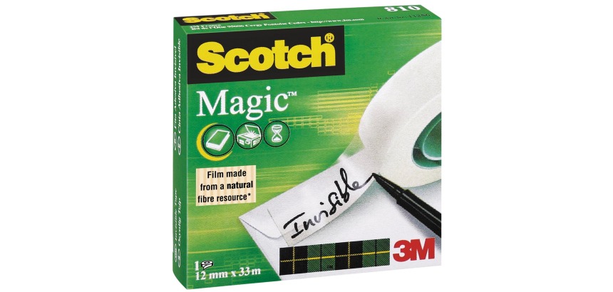 Scotch ruban adhésif Magic Tape ft 12 mm x 33 m