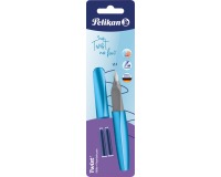 Pelikan Twist vulpen, op blister, lichtblauw