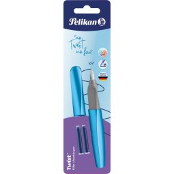 Pelikan Twist stylo plume, sous blister, bleu clair