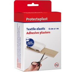 Protectaplast Elastic pansement tissé, ft 6 cm x 1 m, sur rouleau