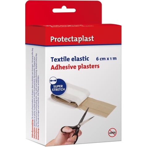 Protectaplast Elastic pansement tissé, ft 6 cm x 1 m, sur rouleau