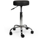 Tabouret Office Standard avec ressort à gaz roulette dure noir