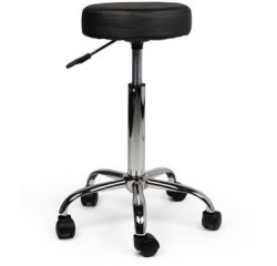 Tabouret Office Standard avec ressort à gaz roulette dure noir