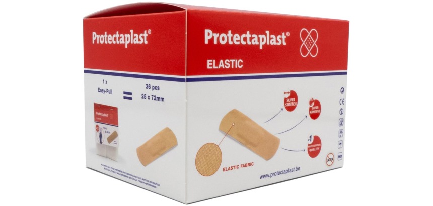 Protectaplast Tear & Wear Elastic Easy-Pull, ft 25 x 72 mm, 5 x 36 pièces