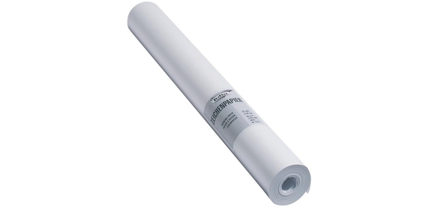 Folia papier à dessin, 80 g, ft 50 cm x 25 m, papier sans bois, op rol