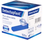 Elastic Textile Bandage Detectaplast Blue 19x72mm 100 Pieces