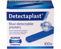Pansement textile élastique Detectaplast bleu 19x72mm 100 pièces