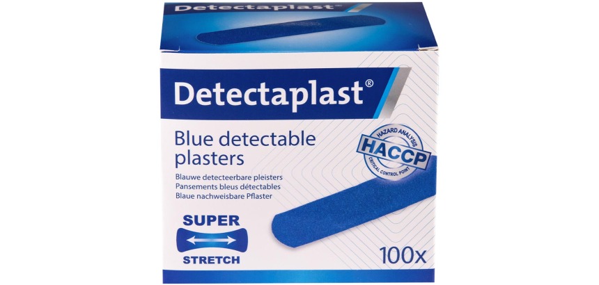Elastic Textile Bandage Detectaplast Blue 19x72mm 100 Pieces