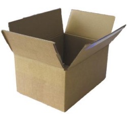 Boîte d'expédition, une cannule et demi, 4,5 mm, brun, ft 305 x 215 x 150 mm