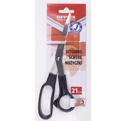OFFICE products ciseaux, 21 cm, noir, sous blister
