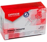 OFFICE products papierklemmen, 25 mm, gegalvaniseerd, driehoekig, doos van 100 stuks