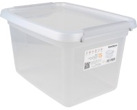 DONAU Home opbergdoos, 15 liter, transparant