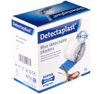 Pansement textile élastique Detectaplast bleu 6cmx5m